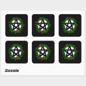 Yuletide Pentacle Sticker (Vel)