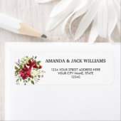 Yuletide | Poinsettia Kerst Bloemen bruiloft Etiket (Insitu)