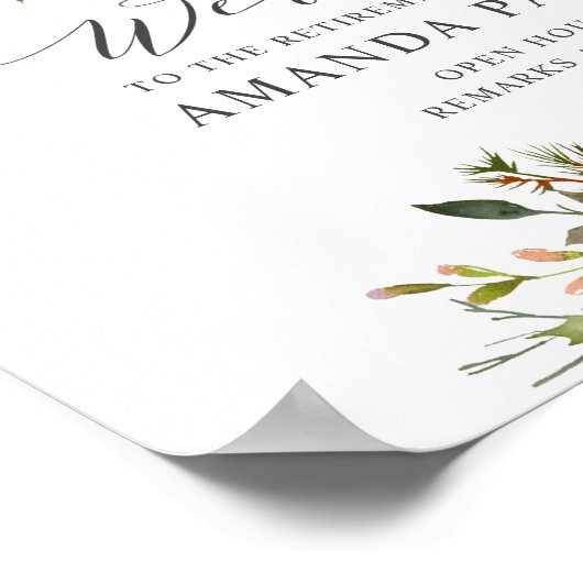 Yuletide Poinsettia Welcome Poster V2 (Hoek)