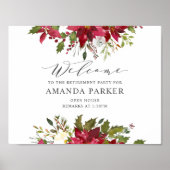Yuletide Poinsettia Welcome Poster V2 (Voorkant)