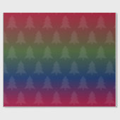 Yuletide Pride Dark Rainbow Holiday Tree Cadeaupapier (Vlak)