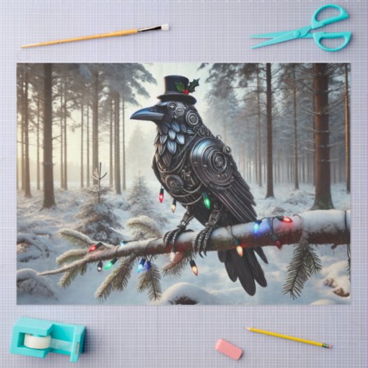 Yuletide Raven Tissuepapier (Craft)