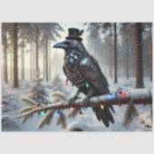 Yuletide Raven Tissuepapier (Voorkant)
