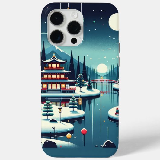 Yuletide Reflecties in de oostelijke Canvas tas Case-Mate iPhone Case (Achterkant)