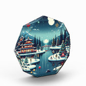 Yuletide Reflecties in de oostelijke Canvas tas Fotoblokken (Links)