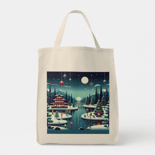 Yuletide Reflecties in het Oosten Tote Bag (Achterkant)