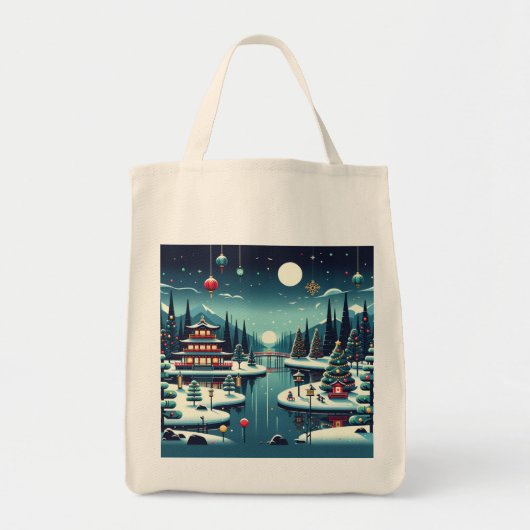 Yuletide Reflecties in het Oosten Tote Bag (Voorkant)