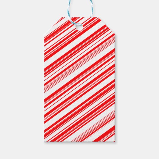 Yuletide Reversible Candy Cane & Blank Cadeaulabel (Voorkant)