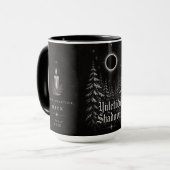 Yuletide Shadows Gotische Hemelse Kerstmis Mok (Voorkant links)