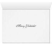 Yuletide Steampunk Motor Groet Vakantie Kaart (Binenzijde Horizontaal (Onderkant))