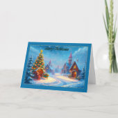 Yuletide Village Christmas Kaart (Voorkant)