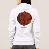 Yuletide weelde: Gouden draden van Kerstmis Hoodie (Achterkant)