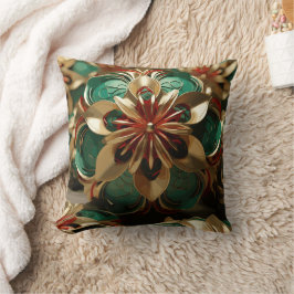 Yuletide weelde: Gouden draden van Kerstmis Kussen