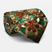 Yuletide weelde: Gouden draden van Kerstmis Stropdas (Opgerold)