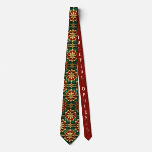 Yuletide weelde: Gouden draden van Kerstmis Stropdas (Voorkant)