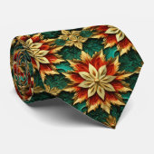 Yuletide weelde: Gouden draden van Kerstmis Stropdas (Opgerold)