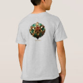 Yuletide weelde: Gouden draden van Kerstmis T-shirt (Achterkant)