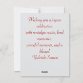 Yuletide Wishes Feestdagenkaart (Achterkant)