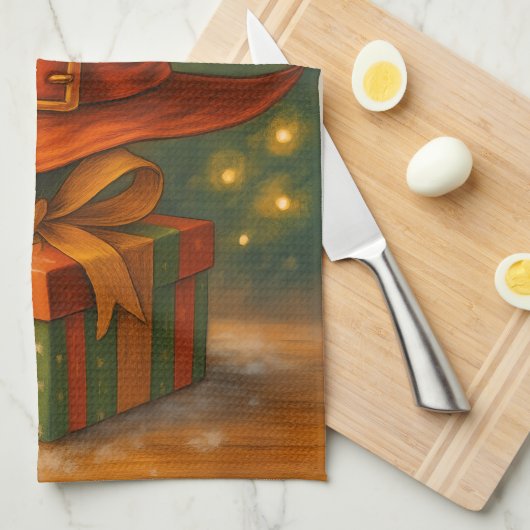 Yuletide Witchery Theedoek (Quarter Fold)