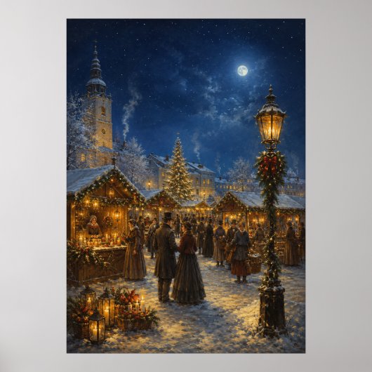 Yuletime City II - Kerstmarkt Poster (Voorkant)