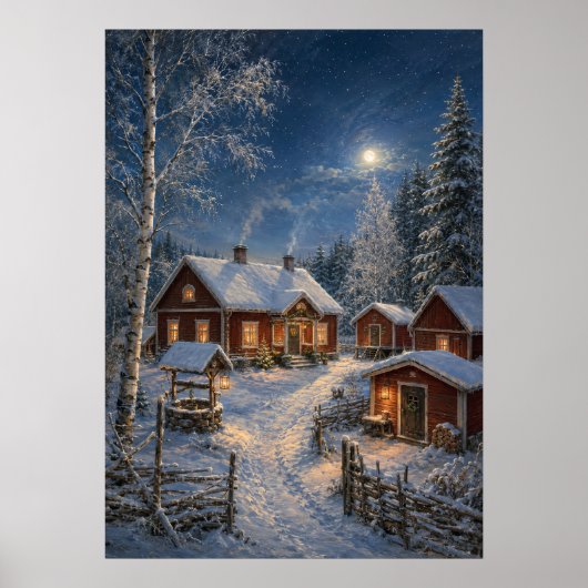 Yuletime Village II - Winter Woonstee Poster (Voorkant)