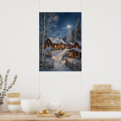 Yuletime Village II - Winter Woonstee Poster (Keuken)