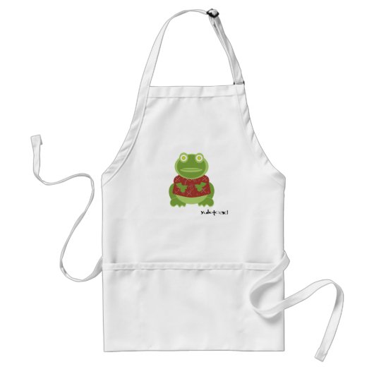 yuletoad in de keuken standaard schort (Voorkant)
