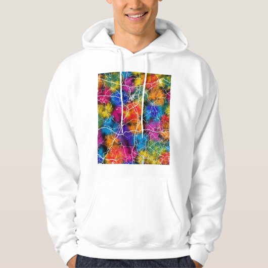 Yulin China Stadkaart Hoodie (Voorkant)