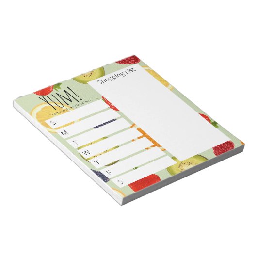 Yum! Aangepaste serie-planningstang Notitieblok (Schuin)