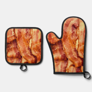 Yum, Bacon Ontbijt 4Pete Ovenwant & Pannenlap Set