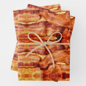 Yum Bacon Wrapping Paper Flat Sheet Set van 3 (In situ)