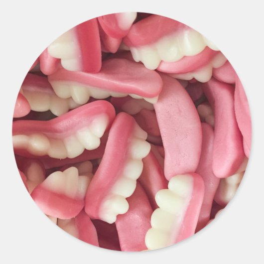 Yum Gum Ronde Sticker (Voorkant)