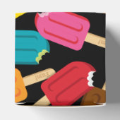 Yum! Popsicle Favor Box — Zwart Bedankdoosjes (Bovenkant)