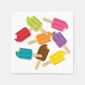 Yum! Popsicle Paper Napkins (verpakking van 50) Servetten (Voorkant)