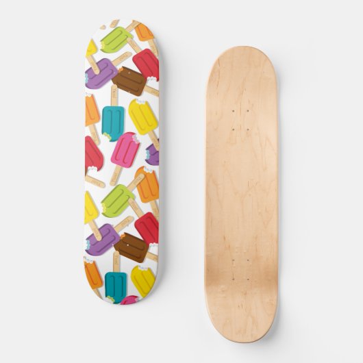 Yum! Popsicle Skateboard (wit) (Voorkant)