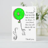 Yum-yum Donut Bedankkaart (Staand voorkant)