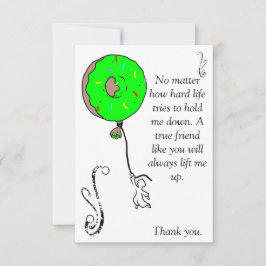 Yum-yum Donut Bedankkaart