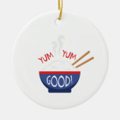 Yum Yum Good Keramisch Ornament (Voorkant)