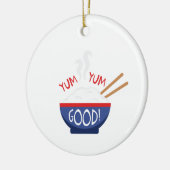 Yum Yum Good Keramisch Ornament (Links)