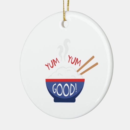 Yum Yum Good Keramisch Ornament (Links)