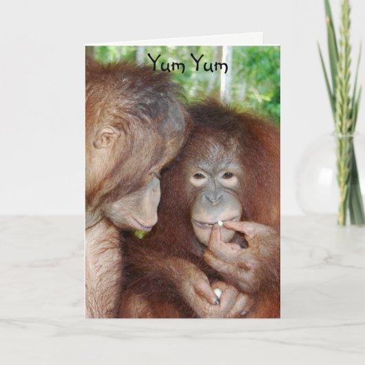 Yum Yum Happy Birthday Treats Kaart (Voorkant)