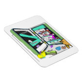 Yum-yum kitty cat magneet (Rechterzijde)