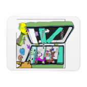 Yum-yum kitty cat magneet (Horizontaal)