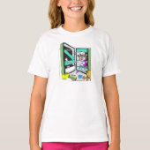 Yum-yum kitty cat t-shirt (Voorkant)