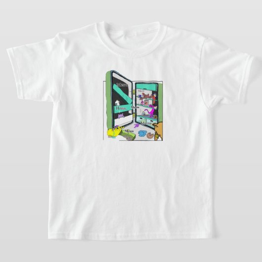 Yum-yum kitty cat t-shirt (Laagn)