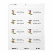 Yum Yum Zomer Etiket (Full Sheet)