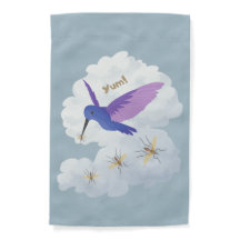 "Yum!" Zegt kolibrie die op muggen dineert.