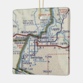 Yuma Arizona Map Keramisch Ornament (Links)
