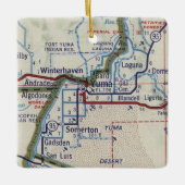 Yuma Arizona Map Keramisch Ornament (Voorkant)