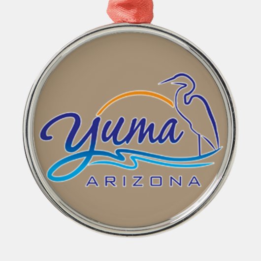 Yuma, Arizona Metalen Ornament (Voorkant)